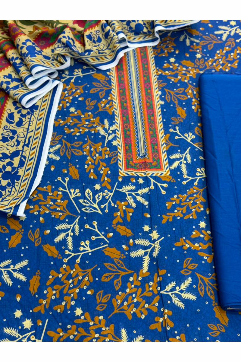 3-PC Unstitched Printed Lawn Collection
