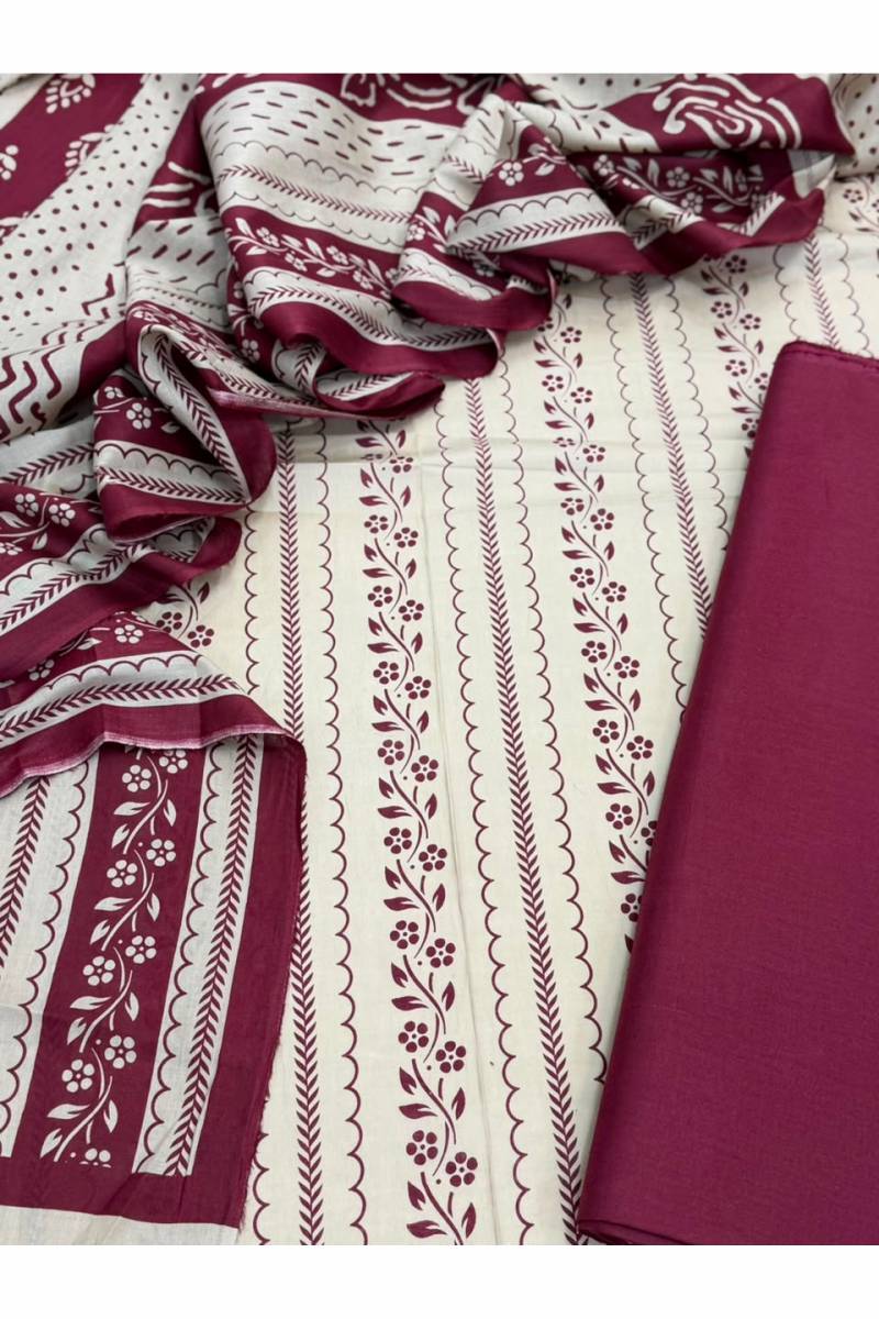 3-PC Unstitched Printed Lawn Collection