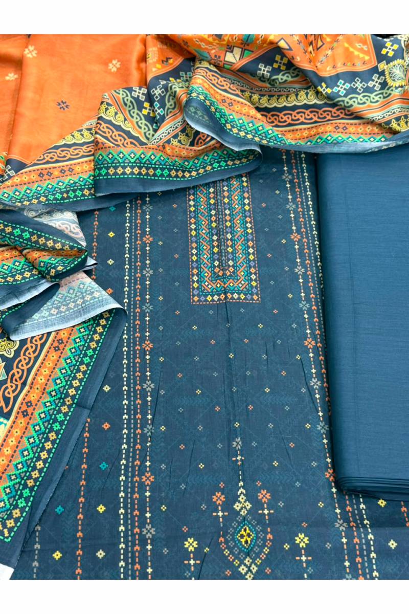 3-PC Unstitched Printed Lawn Collection