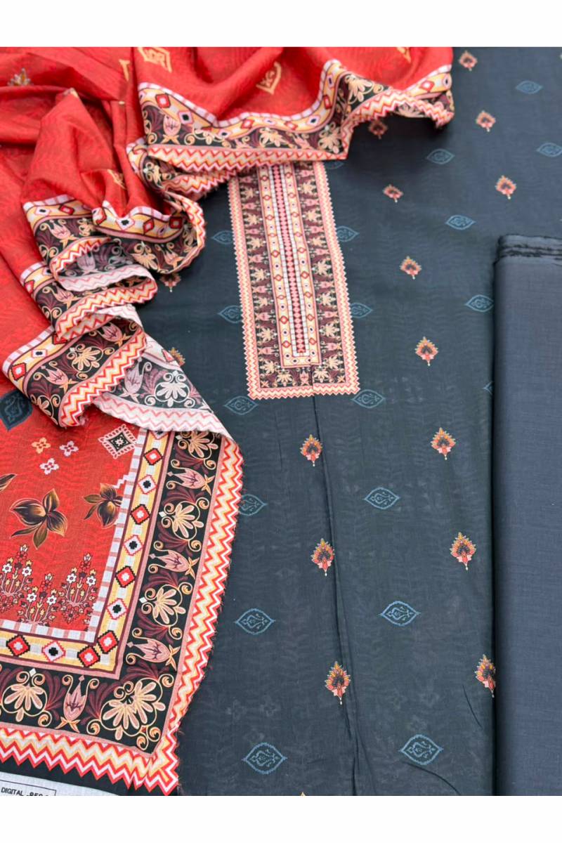3-PC Unstitched Printed Lawn Collection