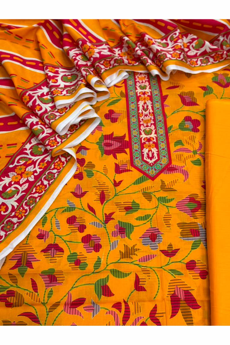 3-PC Unstitched Printed Lawn Collection