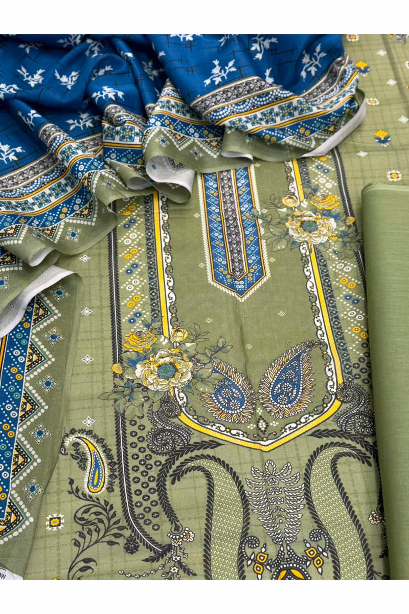 3-PC Unstitched Printed Lawn Collection