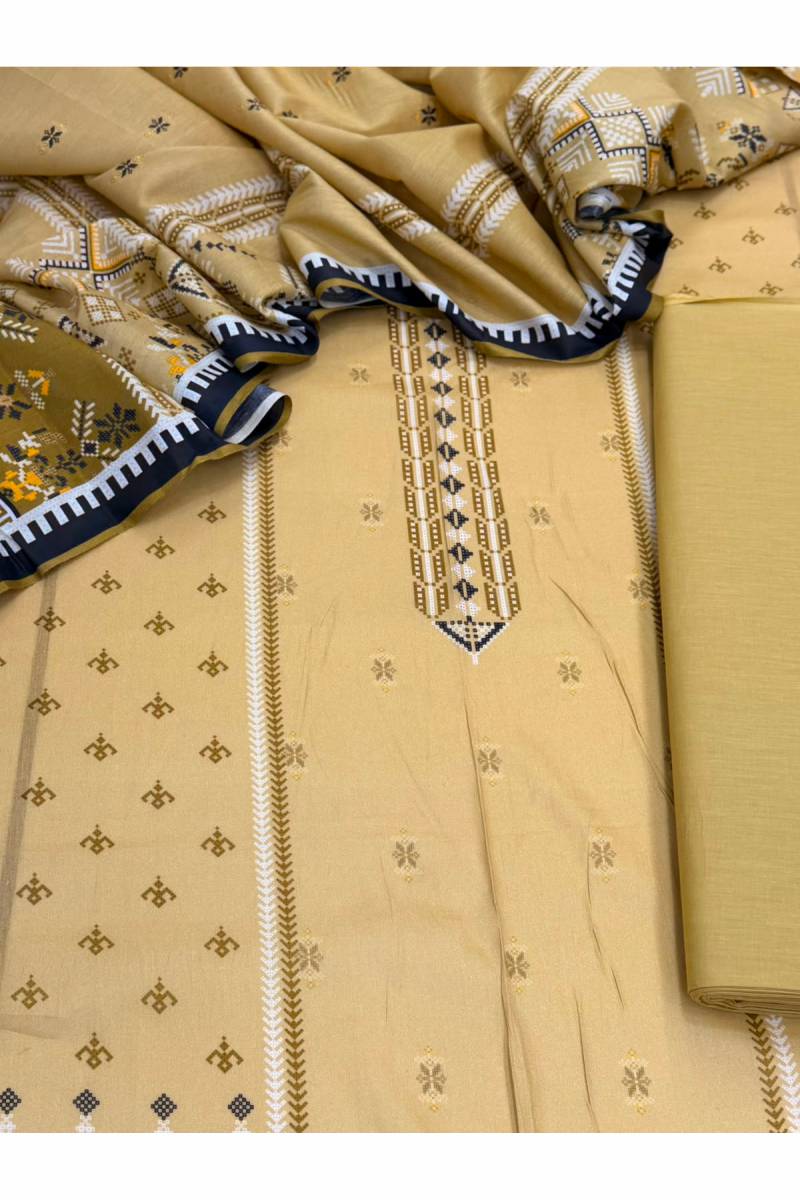 3-PC Unstitched Printed Lawn Collection