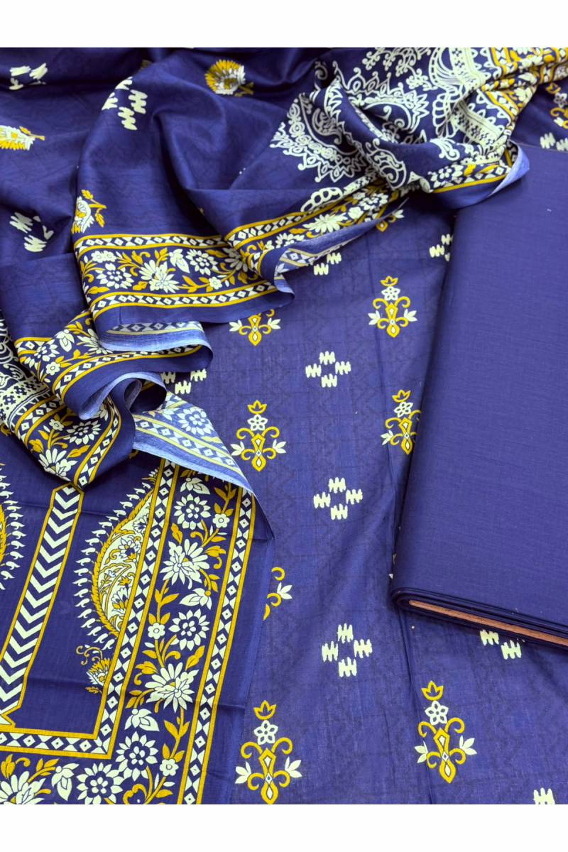 3-PC Unstitched Printed Lawn Collection
