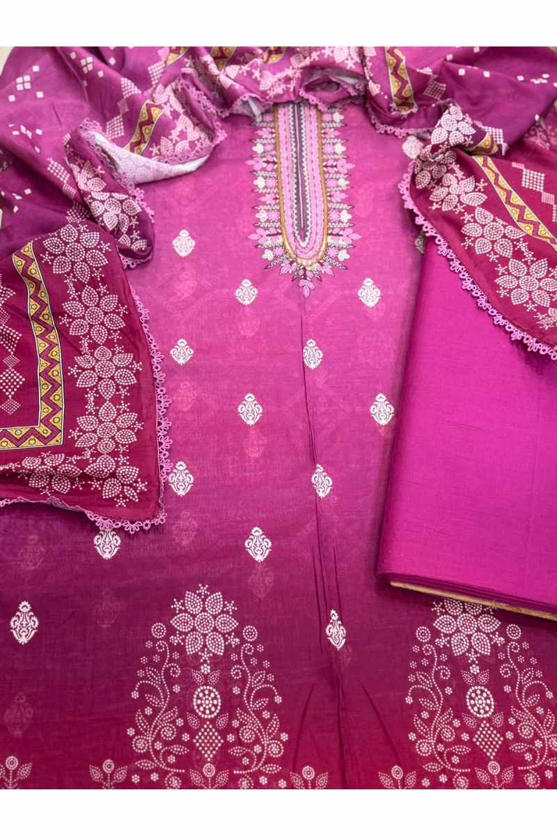 3-PC Unstitched Printed Lawn Collection