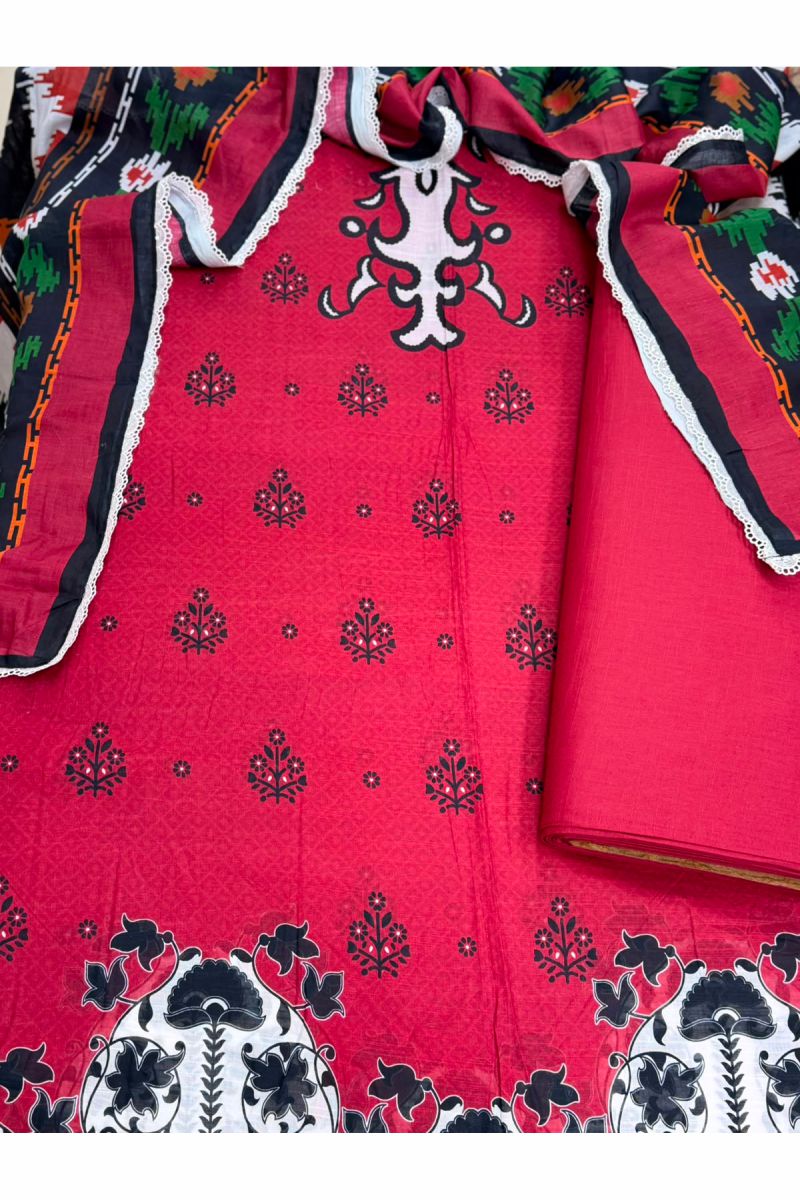 3-PC Unstitched Printed Lawn Collection