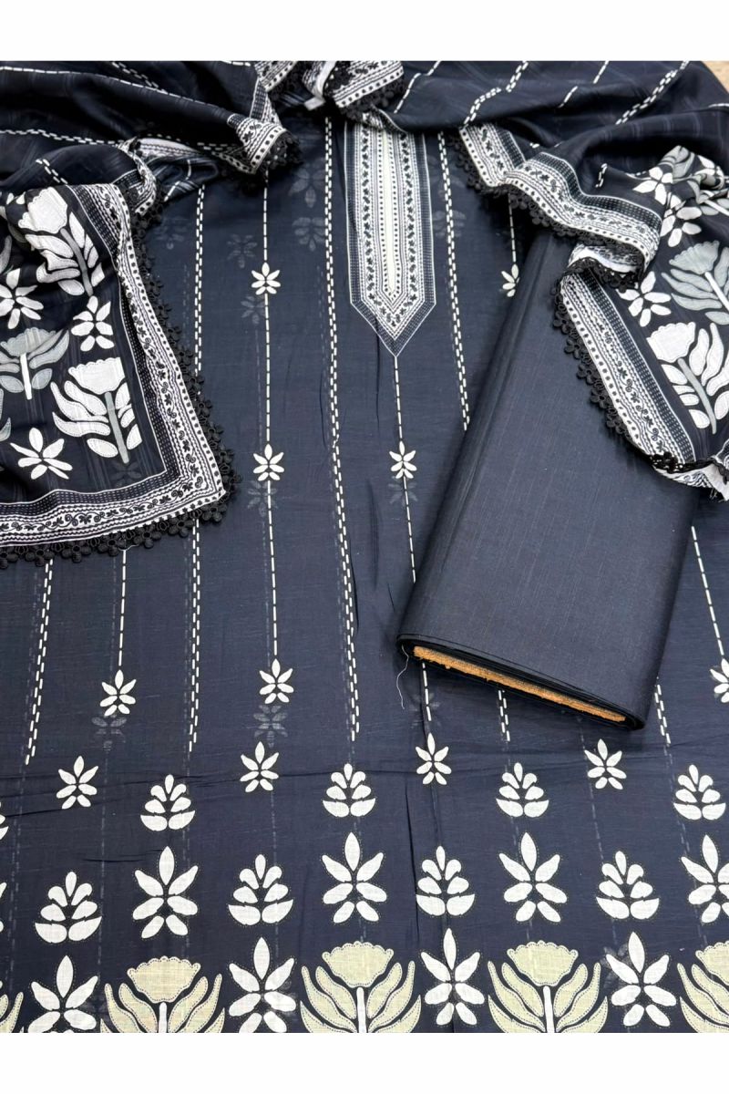 3-PC Unstitched Printed Lawn Collection