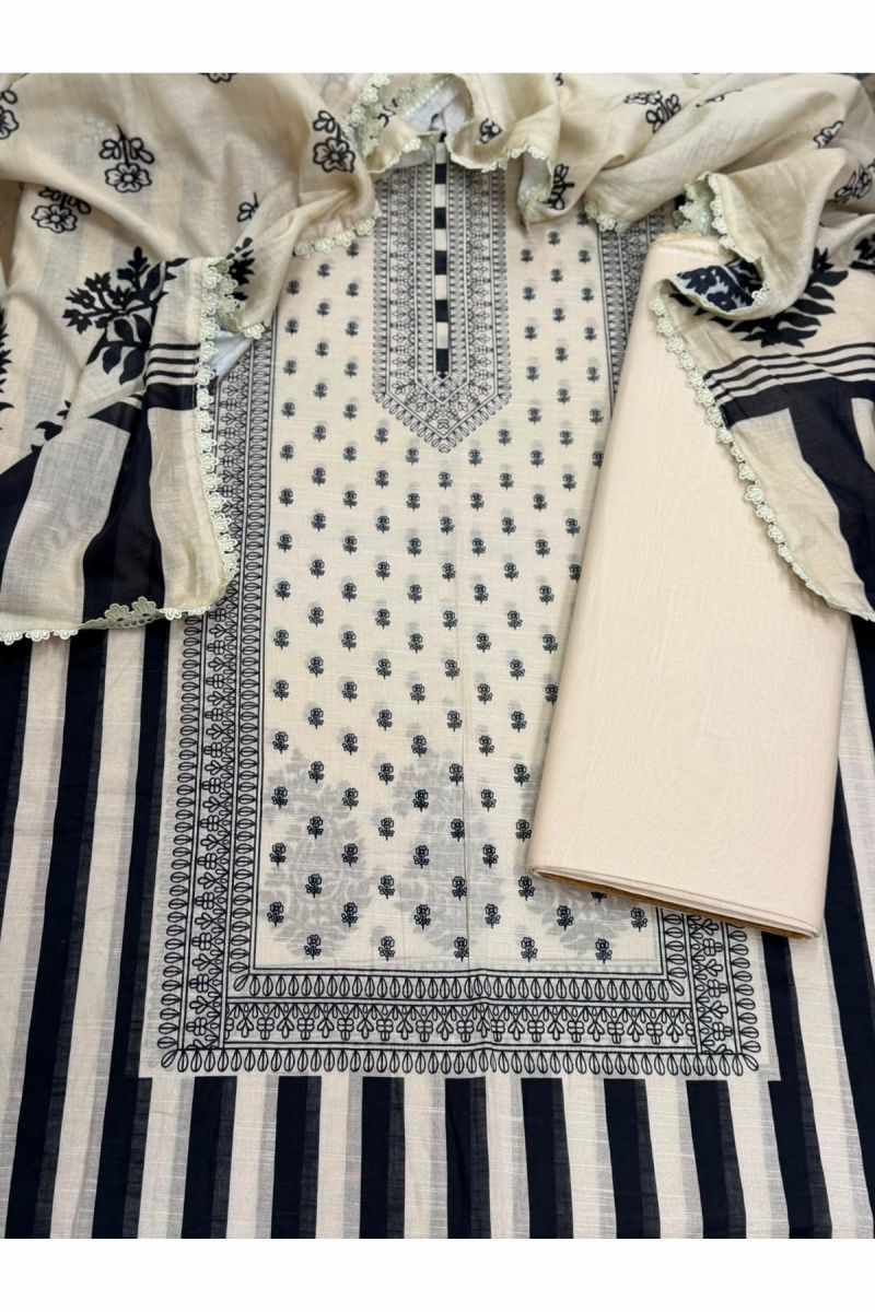 3-PC Unstitched Printed Lawn Collection