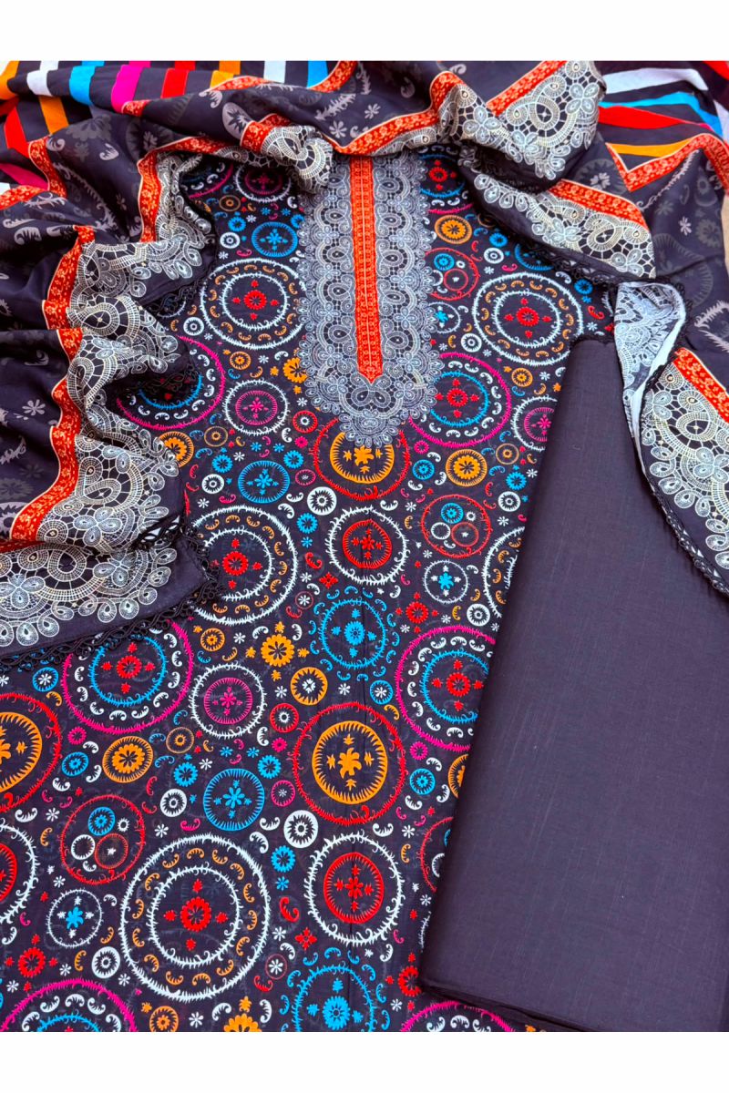 3-PC Unstitched Printed Lawn Collection