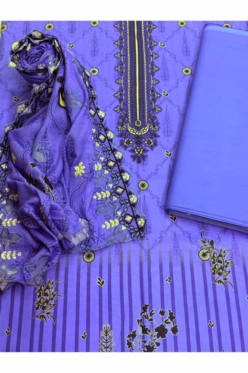 3-PC Unstitched Printed Lawn Collection