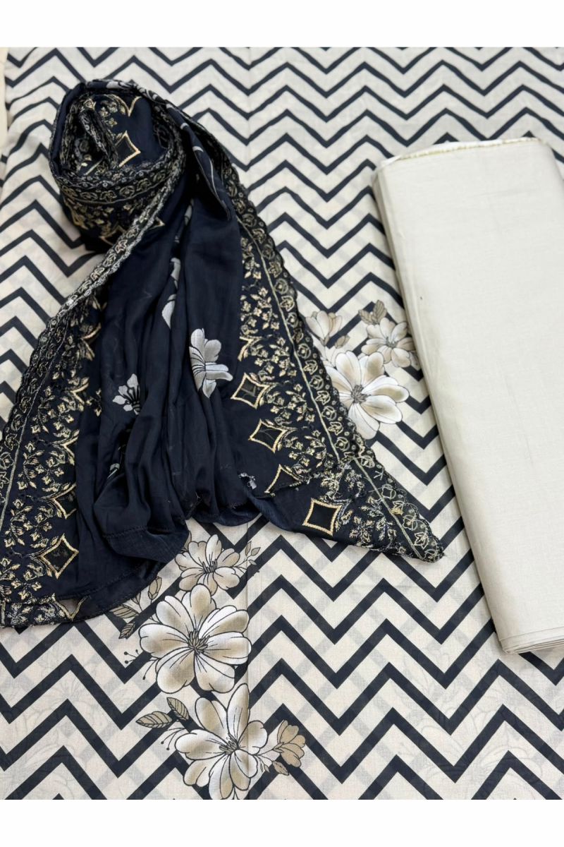 3-PC Unstitched Printed Lawn Collection