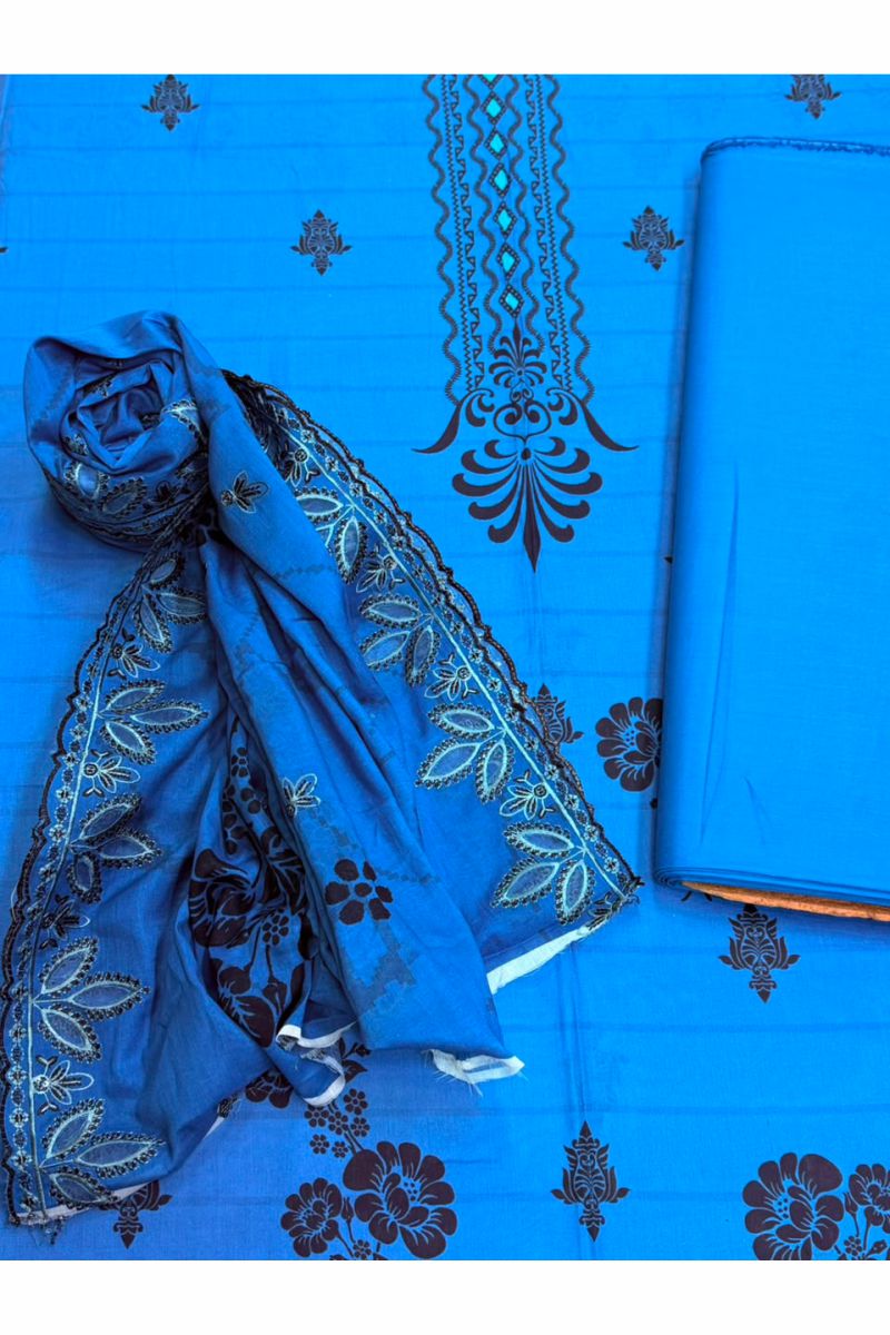 3-PC Unstitched Printed Lawn Collection