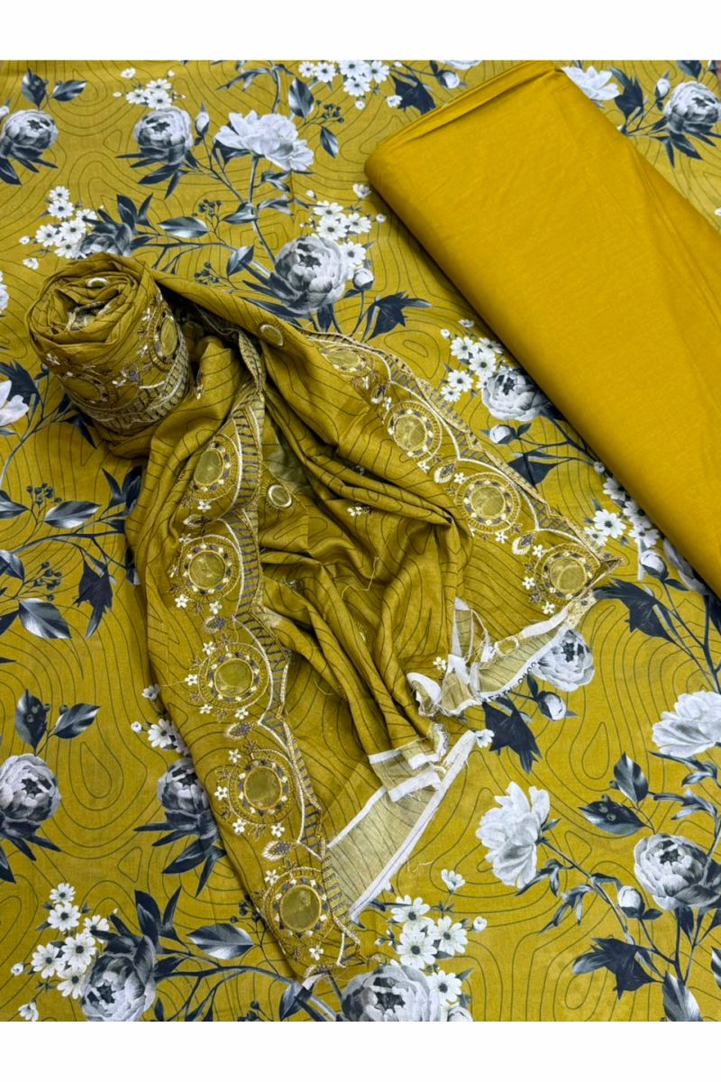 3-PC Unstitched Printed Lawn Collection