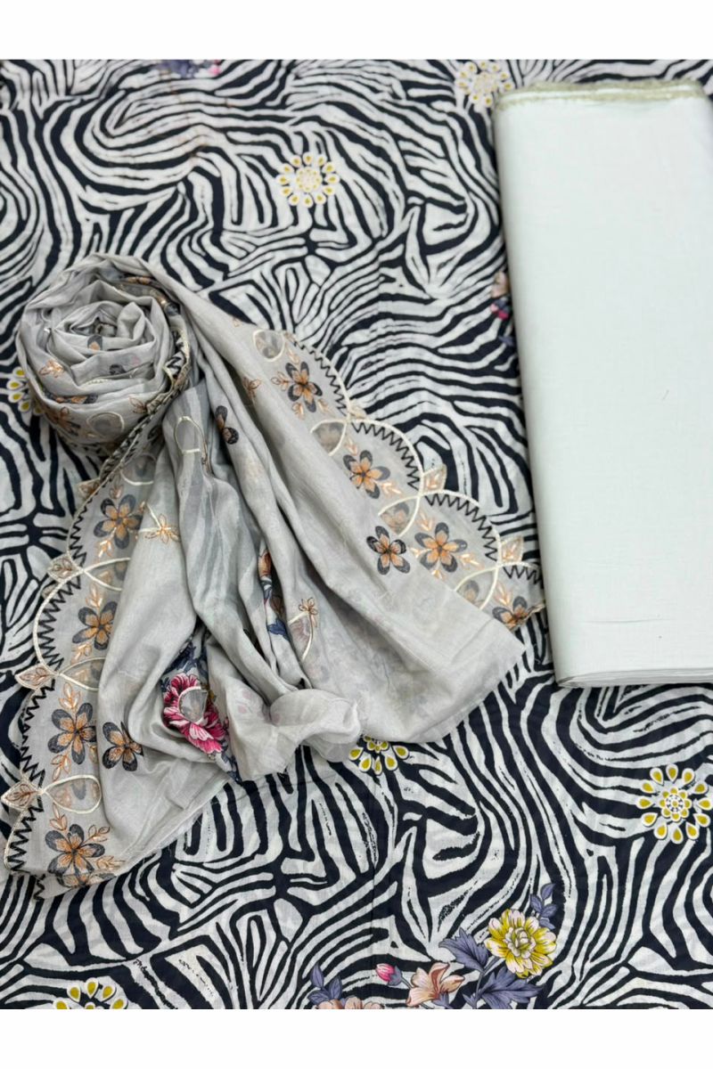 3-PC Unstitched Printed Lawn Collection