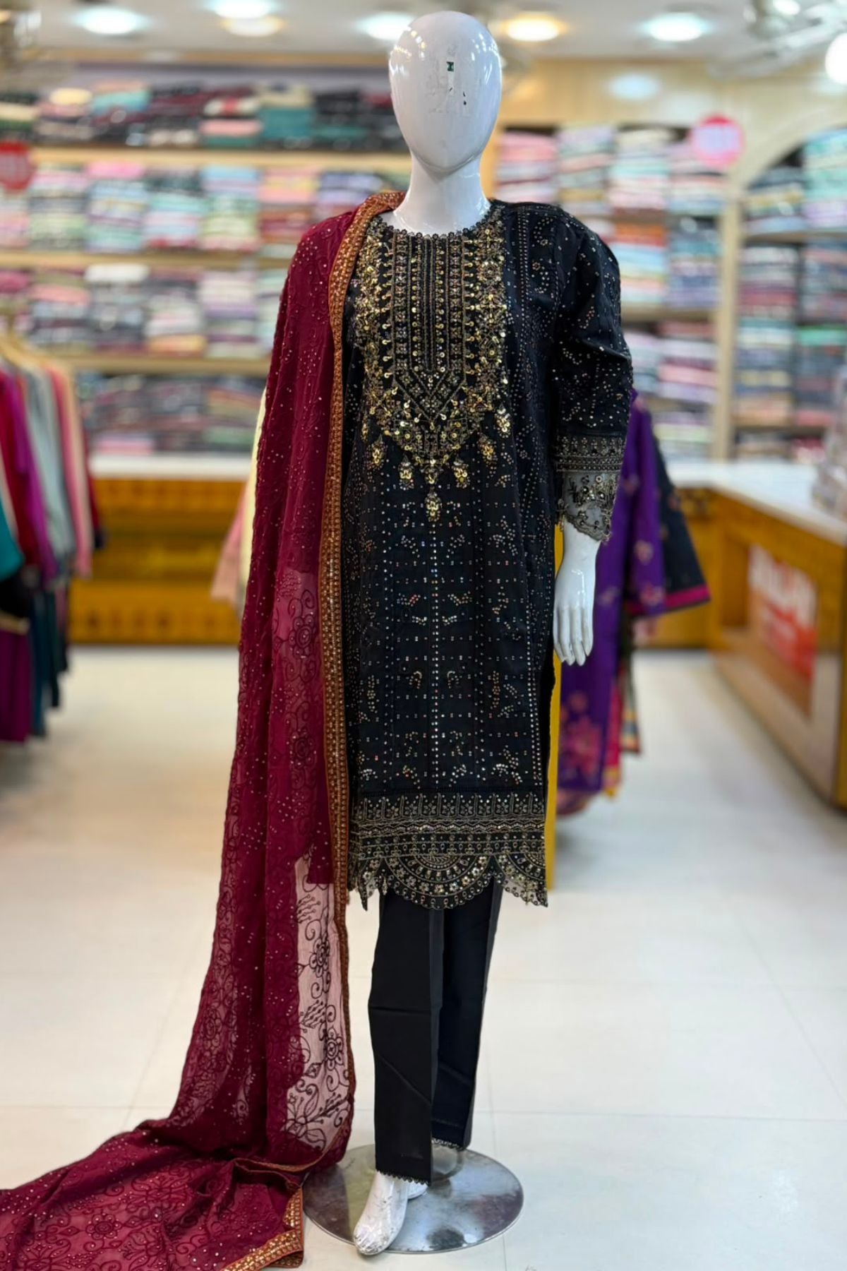 3pc Embroidered fancy collection