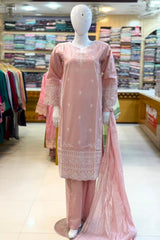 Fancy lawn 3pc Emb Stich collection