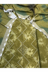 Viscose linen with shawl unstich 3pc collection