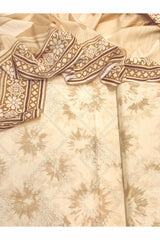 Viscose linen with shawl unstich 3pc collection
