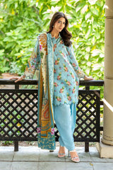 3 Piece Printed Khaddar Suit with Dupatta By Gul Ahmed