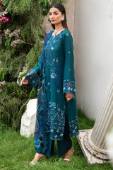 Y-1002 | 3Pc Unstitched Suit Luxury Lawn V-10 Riwayat By Ramsha