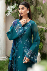 Y-1002 | 3Pc Unstitched Suit Luxury Lawn V-10 Riwayat By Ramsha