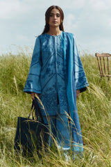 Topaz-4A | 3Pc Unstitched Suit Winter Embroidered Khaddar Coco By Zara Shahjahan