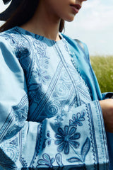 Topaz-4A | 3Pc Unstitched Suit Winter Embroidered Khaddar Coco By Zara Shahjahan
