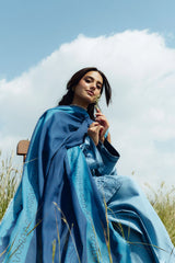 Topaz-4A | 3Pc Unstitched Suit Winter Embroidered Khaddar Coco By Zara Shahjahan