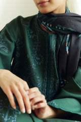 Peridot-5B | 3Pc Unstitched Suit Winter Embroidered Khaddar Coco By Zara Shahjahan