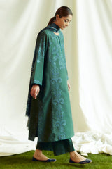 Peridot-5B | 3Pc Unstitched Suit Winter Embroidered Khaddar Coco By Zara Shahjahan