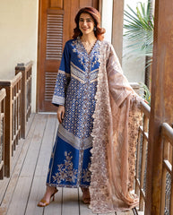 3-PC Unstitched Embroidered Lawn Astoria By Mushq | Zenith