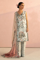 Zoe-7A | 3Pc Unstitched Suit Prints Lawn Coco By Zara Shahjahan