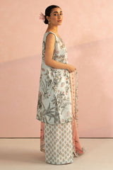 Zoe-7A | 3Pc Unstitched Suit Prints Lawn Coco By Zara Shahjahan