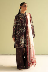 Zoe-7B | 3Pc Unstitched Suit Prints Lawn Coco By Zara Shahjahan