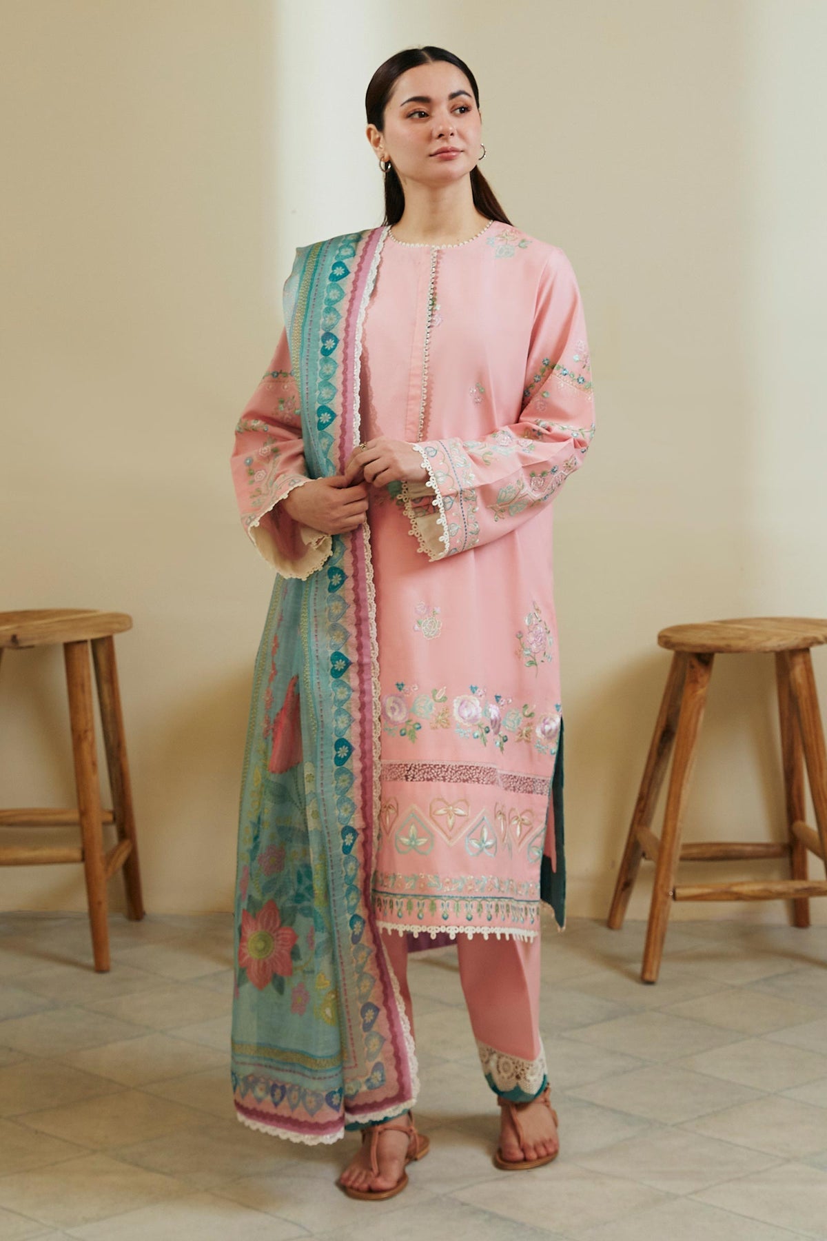 ZOYA-8A | 3Piece Unstitched Coco Lawn By Zara Shahjahan