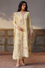 EL24-08 B ZENEL | 3PC Unstitched Lawn Silsila By Elan