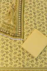 3-PC Unstitched Printed Lawn With While Lawn Dupatta | P01
