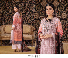 WP 189 Unstitched Resham Karandi Embroidered - 3PC - Minal By Wania