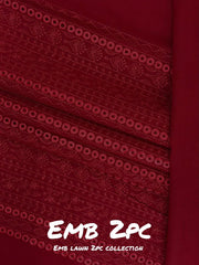2-PC Unstitched Embroidered Lawn | Vol 1