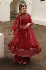 3-PC Unstitched Embroidered Net Chinon Chiffon By Iznik | CC-67