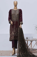 CF-01 | 3Pc Stitched Suit Winter Luxury Chiffon Afsanay By Sadabahar