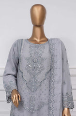 CR 26 - Blue Mist | 3Pc Stitched Suit Embroidered Chiffon Festive Collection Afsanay by Sadabahar