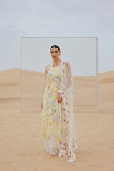 3-PC Unstitched Embroidered Luxury Lawn By Saira Rizwan | AREZOU