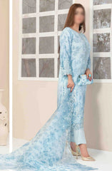 D-3359 | 3Pc Stitched Suit Embroidered Fancy Organza Collection Jahira By Tawakkal Fabrics