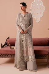 3-PC Unstitched Sequins Embroidered Chiffon & Raw Silk DASTAK By Ramsha