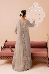 3-PC Unstitched Sequins Embroidered Chiffon & Raw Silk DASTAK By Ramsha