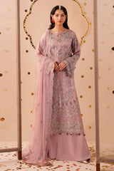 3-PC Unstitched Sequins Embroidered Chiffon & Raw Silk DASTAK By Ramsha