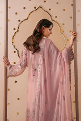 3-PC Unstitched Sequins Embroidered Chiffon & Raw Silk DASTAK By Ramsha