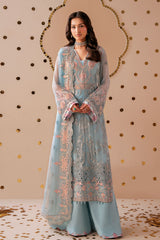 3-PC Unstitched Sequins Embroidered Chiffon & Raw Silk DASTAK By Ramsha