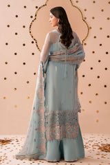 3-PC Unstitched Sequins Embroidered Chiffon & Raw Silk DASTAK By Ramsha